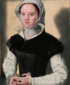 Portrait of a woman, 1551, 40.9 cm x 30.1 cm, Bowes Museum, Barnard Castle. Copyright: Catharina van Hemessen, Public domain, via Wikimedia Commons