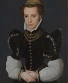 Catharina Van Hemessen (1528-1588), Portrait of a Young Lady, 1560, 30.5 cm × 22.9 cm, Baltimore Museum of Art, Baltimore. Copyright: Attributed to Catharina van Hemessen, Public domain, via Wikimedia Commons