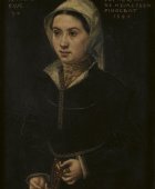 Catharina Van Hemessen (1528-1588), Portrait of a 30-year-old woman, 1549, 22 cm x 17 cm, Royal Museums of Fine Arts of Belgium, Brussels. Copyright: Catharina van Hemessen, Public domain, via Wikimedia Commons